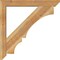 Ekena Millwork Balboa Slat Rough Sawn Bracket w/ Offset Brace, Western Red Cedar, 6"W x 40"D x 40"H BKT0604X40X40BOA06RWR - alternate 4